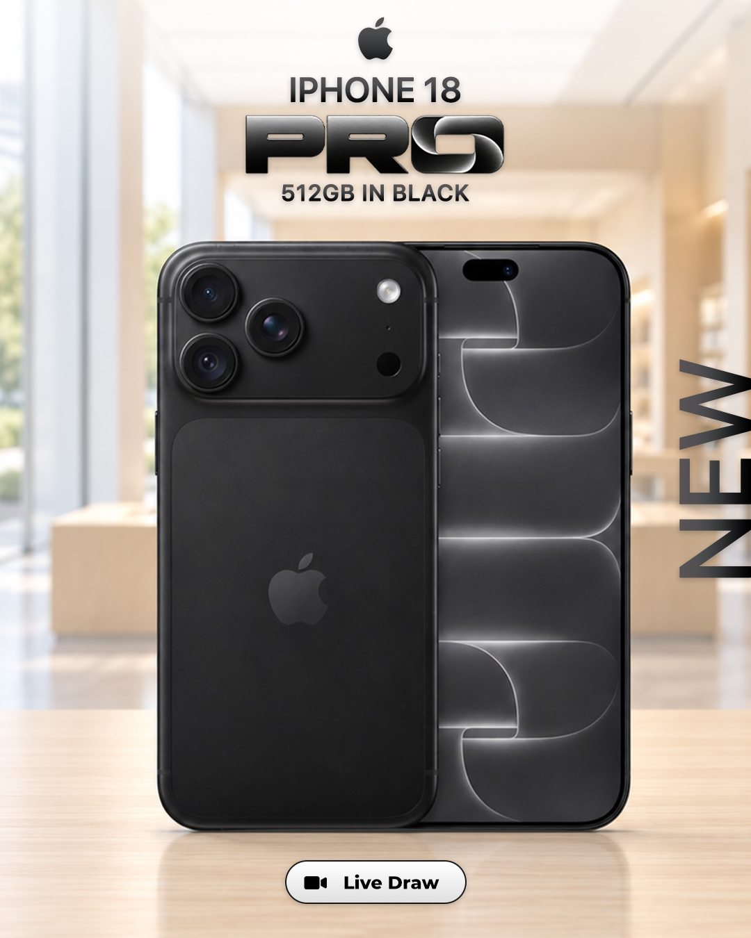 iPhone 18 Pro 512GB in Black