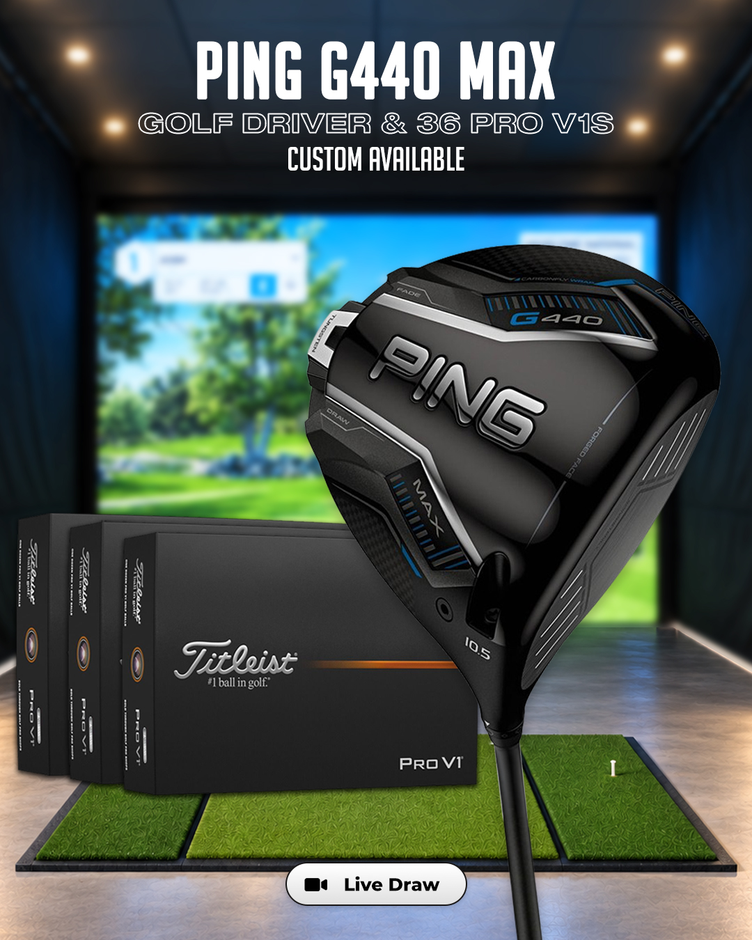 PING G440 Max Driver (Custom Available) & 36 Pro V1s