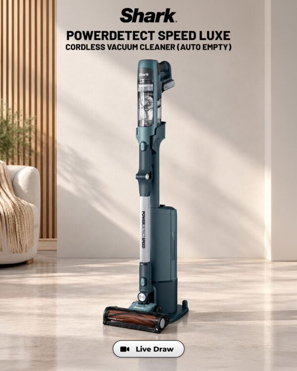 Shark PowerDetect Speed Luxe Cordless Vacuum Cleaner (Auto Empty)