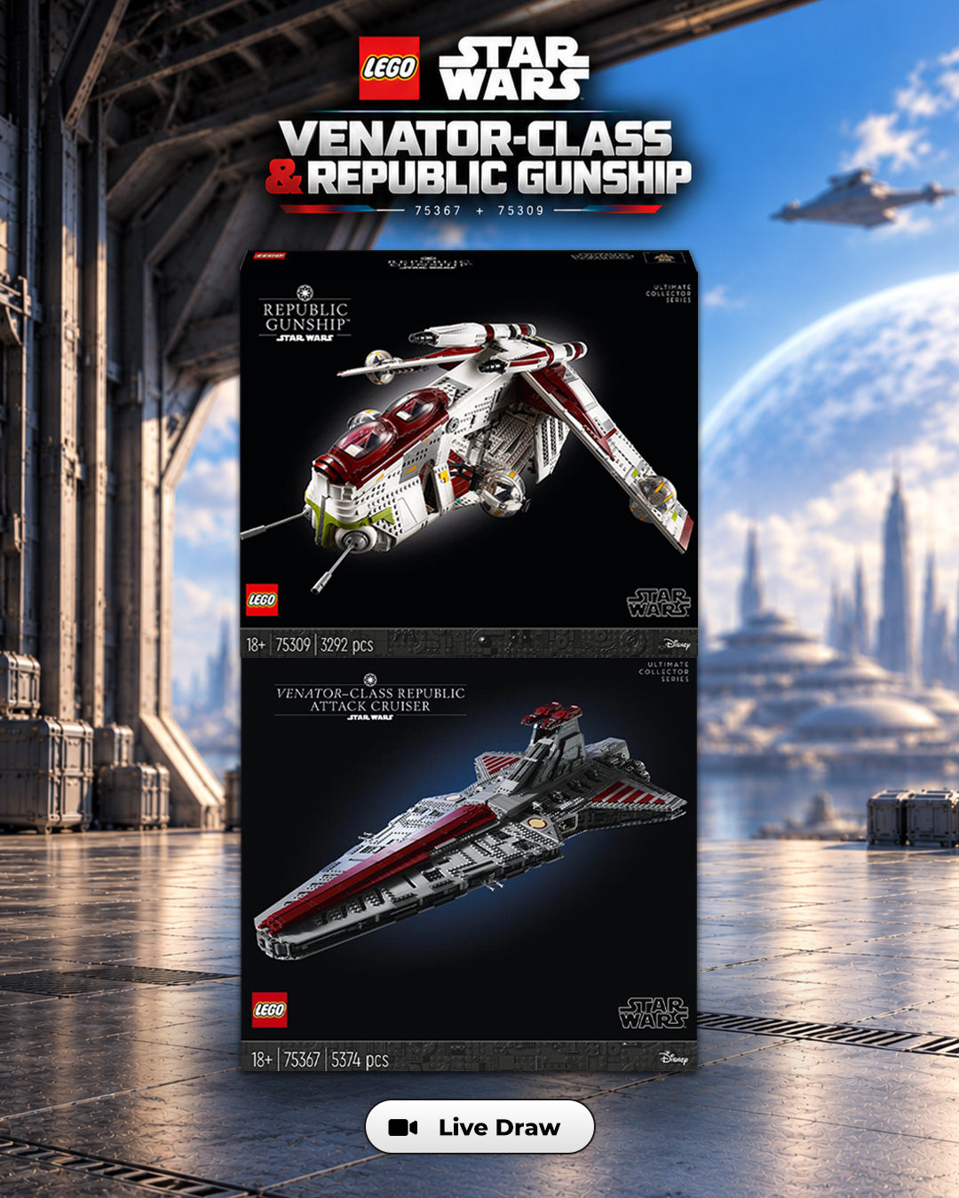 LEGO Star Wars Venator Class & Republic Gunship