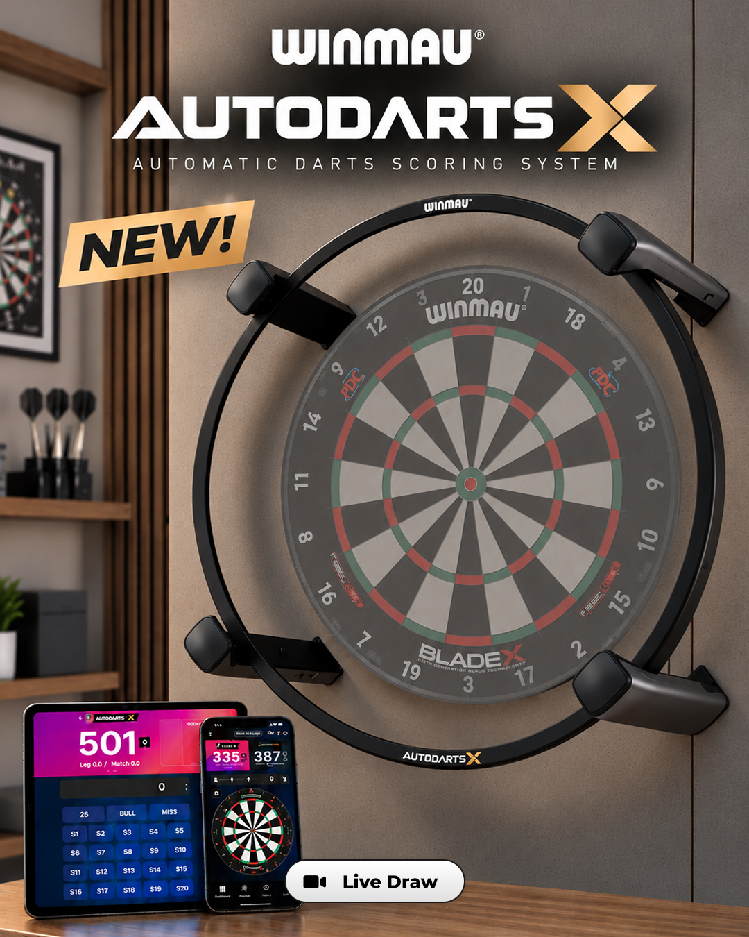 Winmau Autodarts X – Darts Auto Scoring System