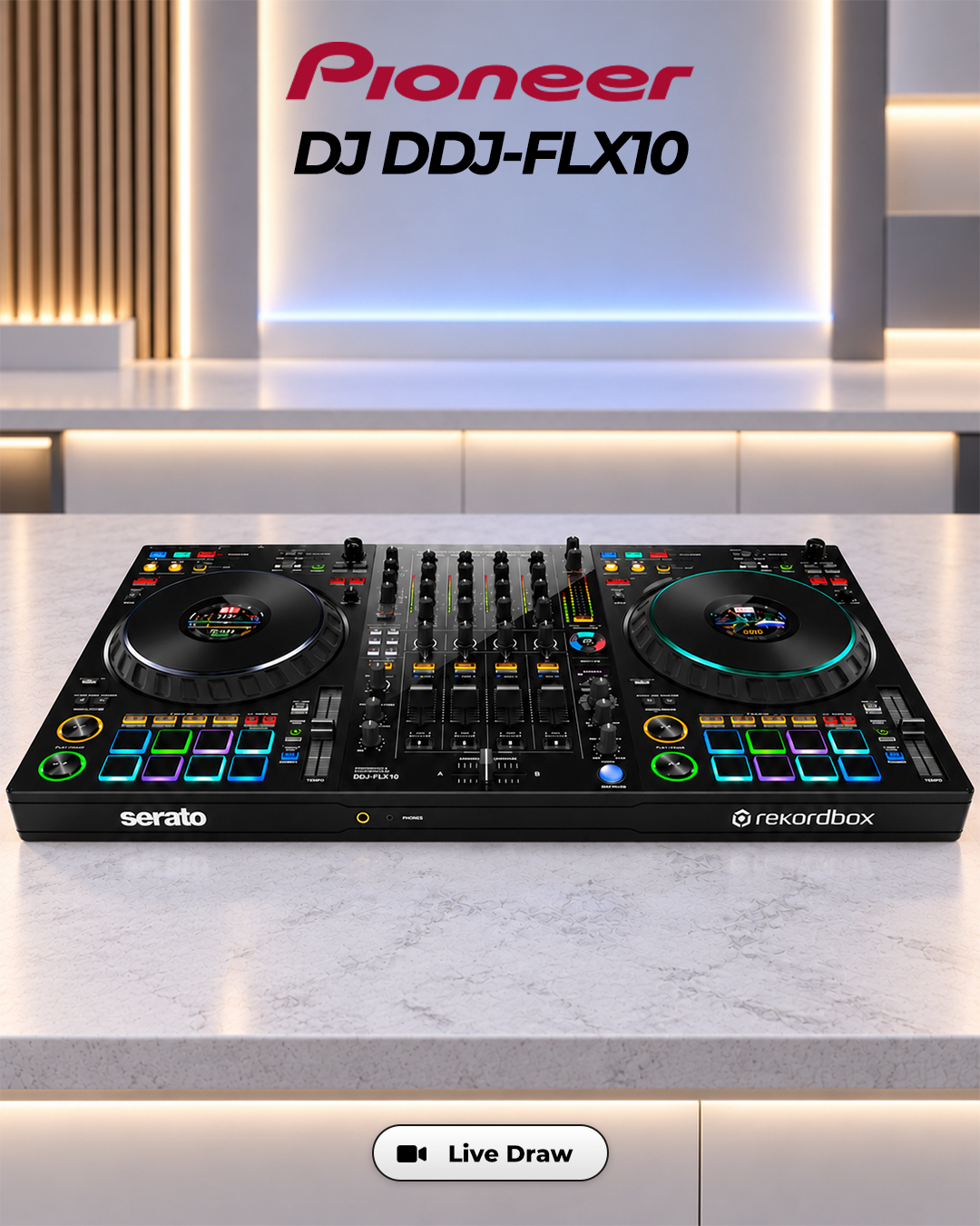 Pioneer DJ DDJ-FLX10 4 Channel DJ Controller
