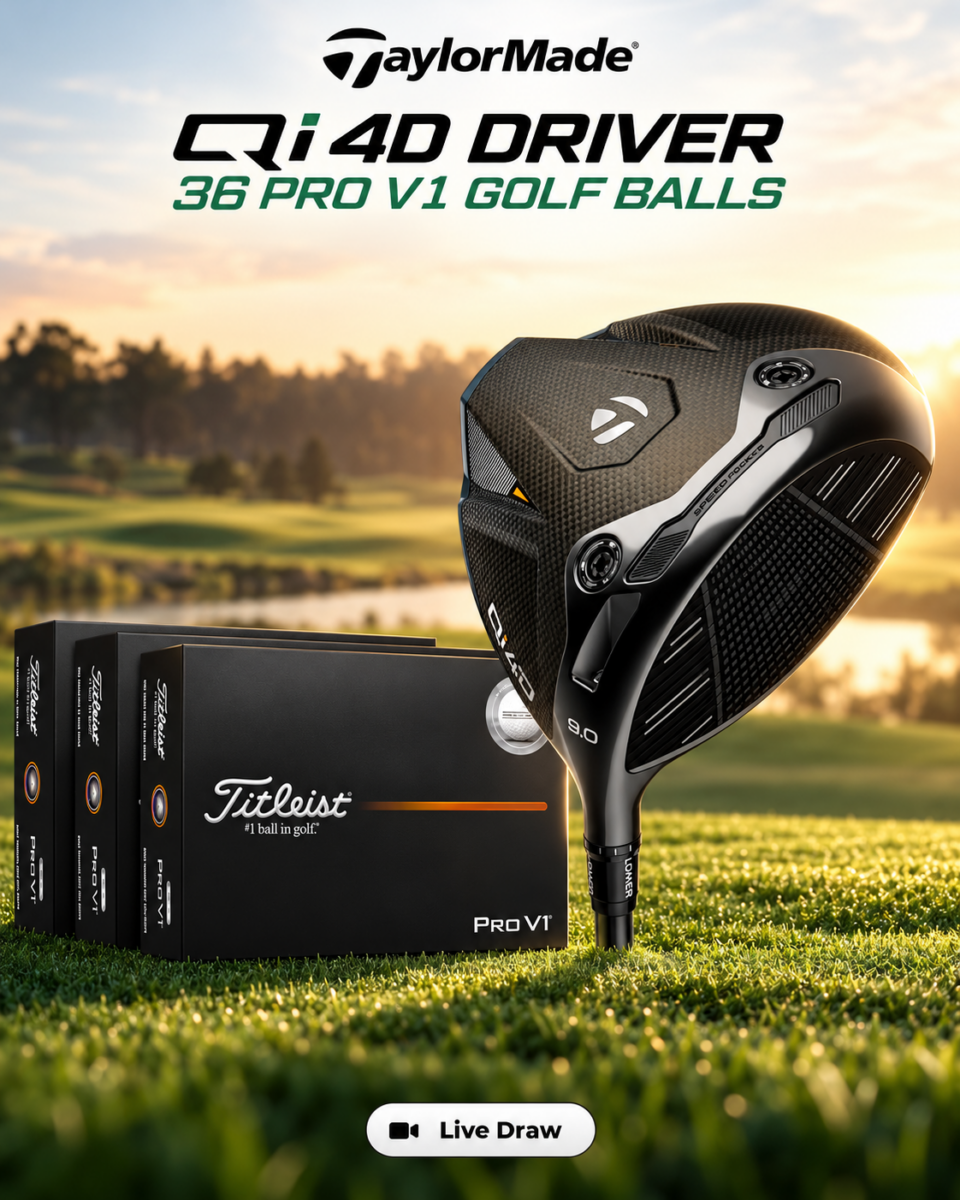 TaylorMade Qi4D Driver & 36 Pro V1s