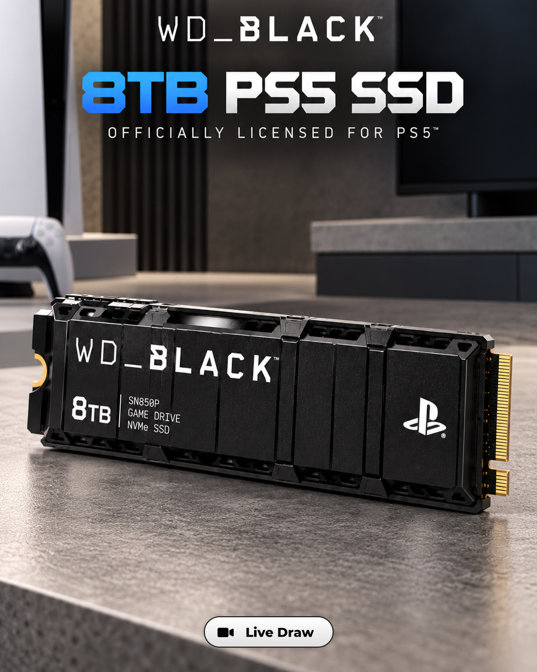 WD Black Officially Licensed 8TB PS5 SSD