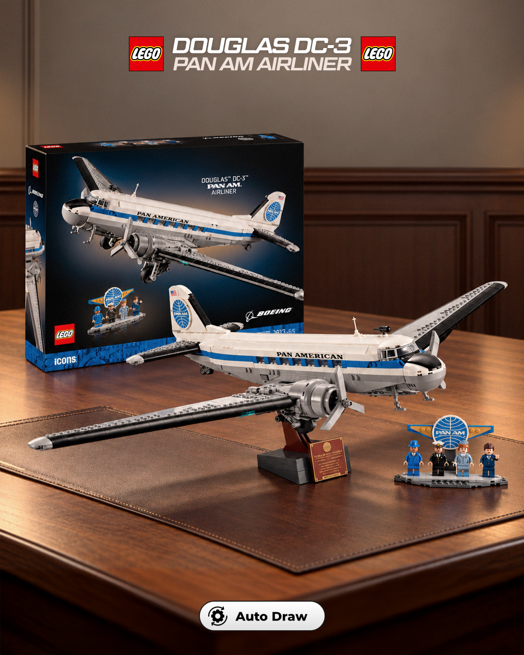 LEGO Icons Douglas DC-3 PAN AM Airliner