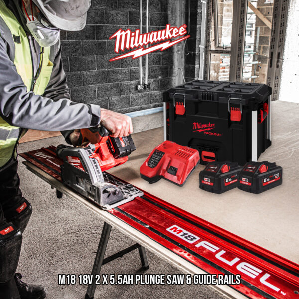 milwaukee-m18-18v-2x55ah-plunge-saw-guide-rails-product